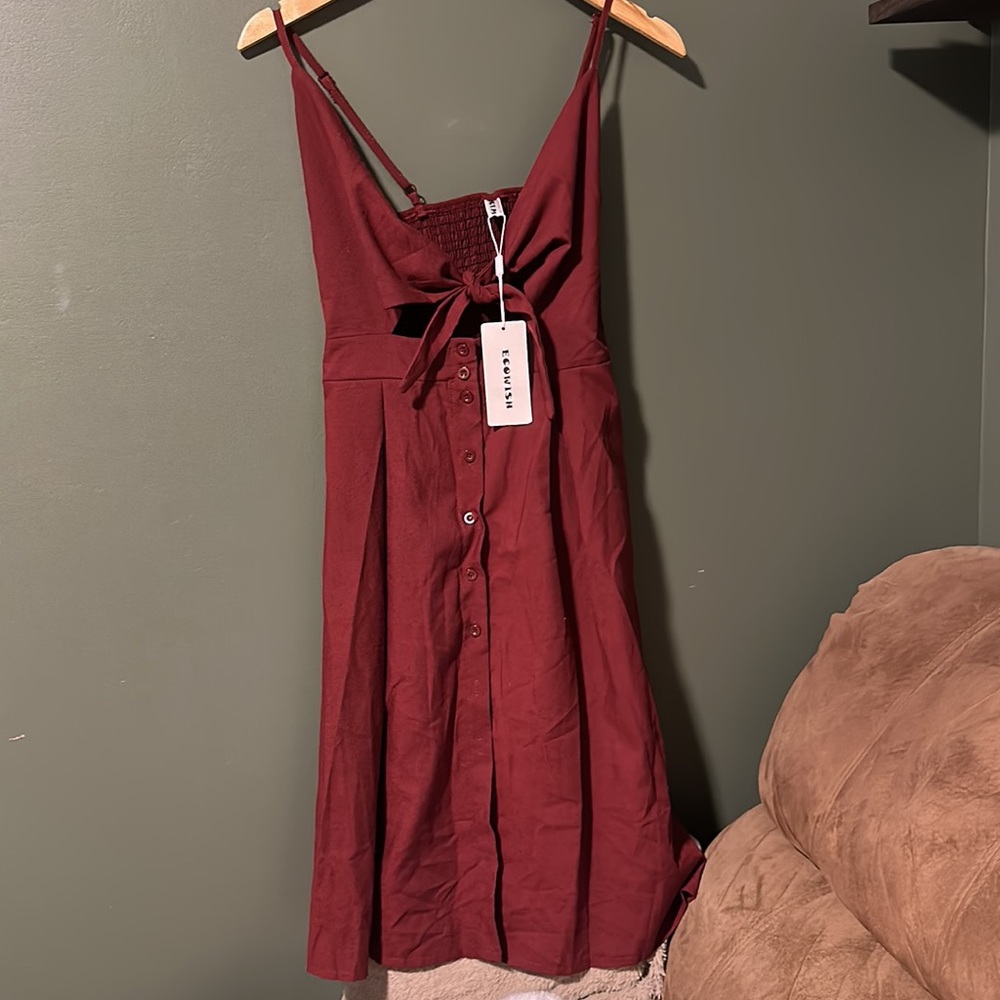 Tie front Midi Dress- Large